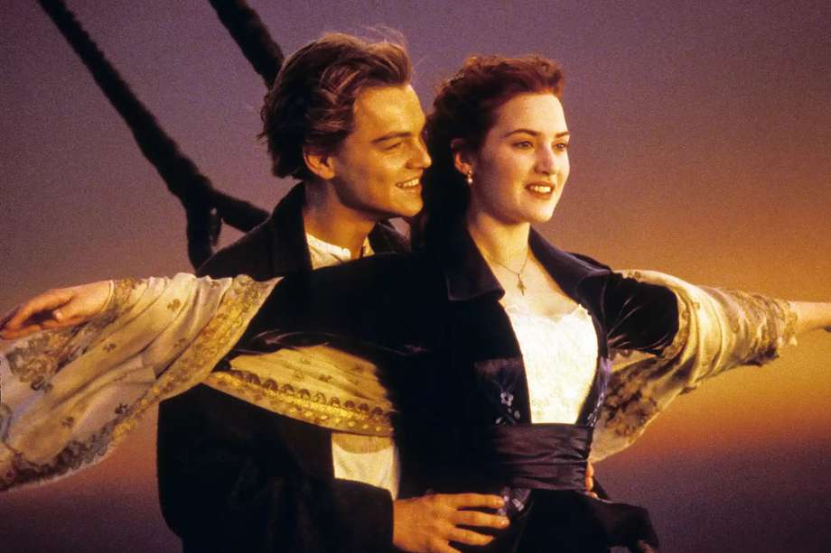 Leonardo DiCaprio y Kate Winslet interpretaron a Jack y Rose en la famosa película de "Titanic" en 1997.