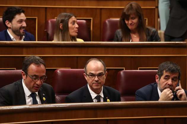 Suspendidos del Congreso español los cuatro independetistas catalanes presos