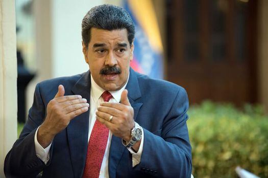 Imagen del 27 de agosto de 2019 del presidente venezolano, Nicolás Maduro, en una entrevista exclusiva con la Agencia de Noticias Xinhua, en Caracas, Venezuela.  / Xinhua