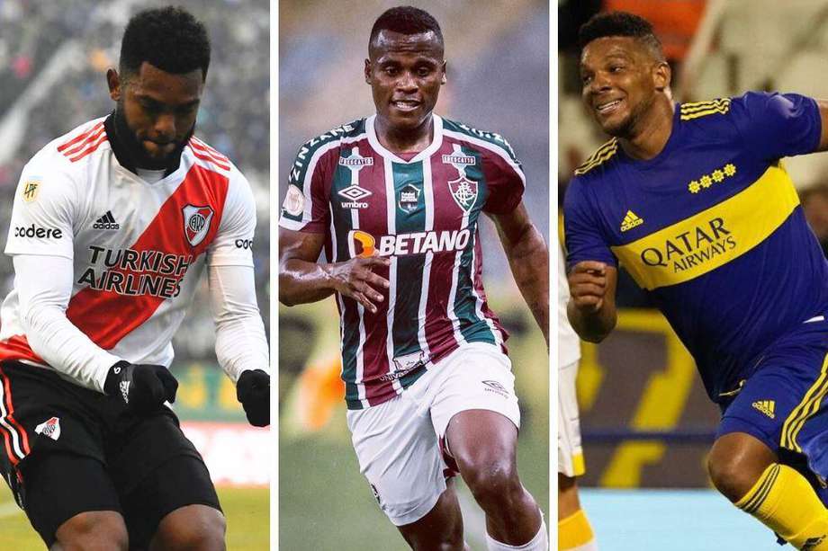 Miguel Borja, Jhon Arias y Frank Fabra son algunos de los colombianos que destacan en el exterior y juegan la fase de grupos de la Copa Libertadores.