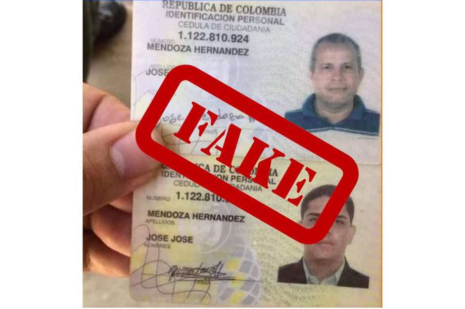 En redes está circulando una foto que compara dos cédulas de dos personas con el mismo nombre y número de cédula, en el que señalan que uno es venezolano queriendo suplantar la identidad de un colombiano muerto para votar en las elecciones de 2022.