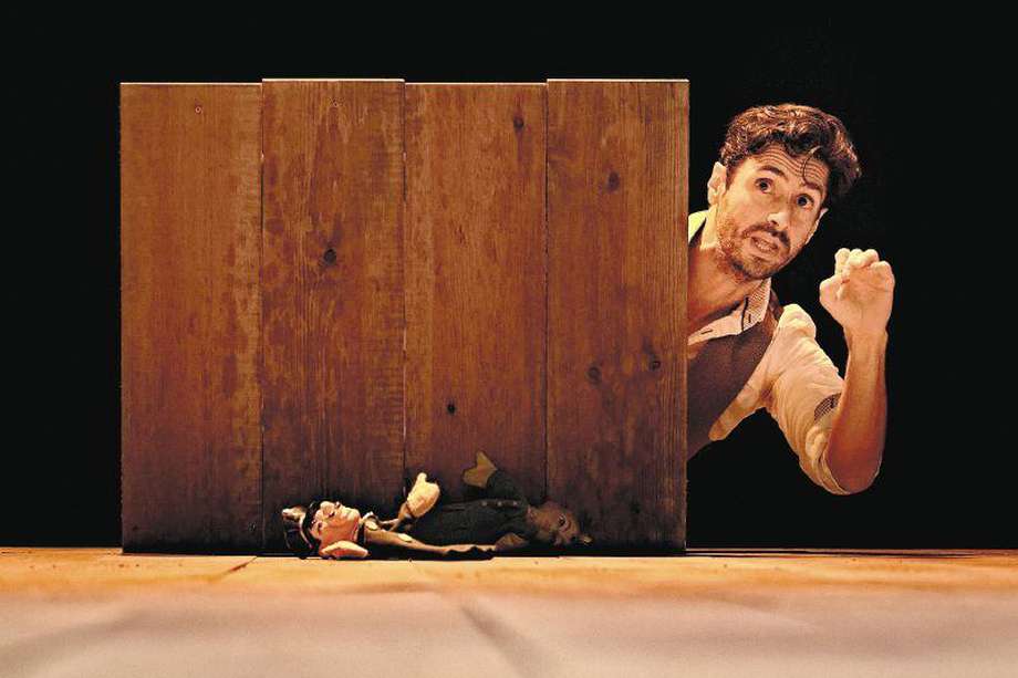 Juan Diego Botto Interpretando a Federico García Lorca en la obra "Una noche sin luna". 