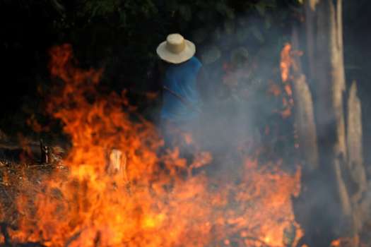 Imagen de uno de los sectores de la Amazonía que se han incendiado en los últimos días.  / Cortesía