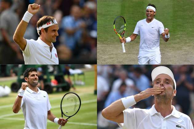 Federer, Nadal y Djokovic y unas semifinales de lujo en Wimbledon