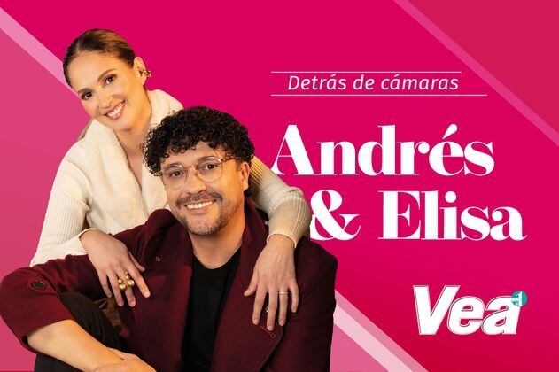 Detrás de cámaras con Andrés Cepeda y su esposa Elisa Restrepo 