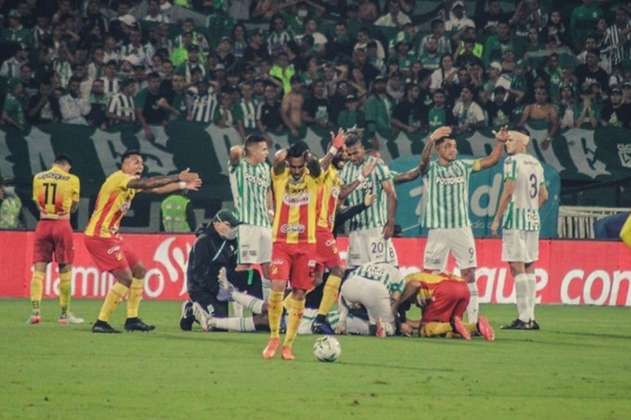 Lo que se sabe de la lesión de Baldomero Perlaza en la final de Nacional y Pereira