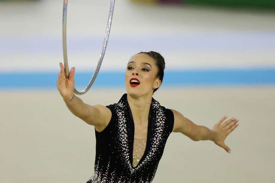 La bogotana Lina Dussán ganó cinco medallas de oro y fue la figura de la gimnasia rítmica.