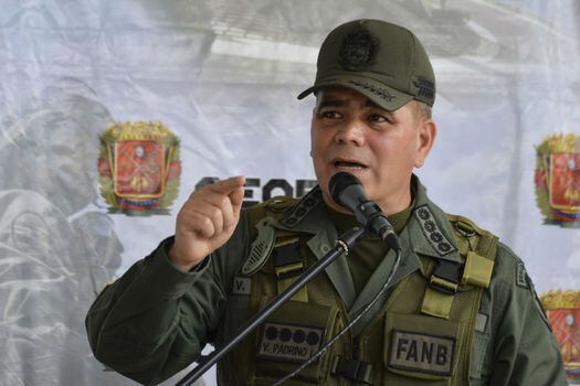El general Vladimir Padrino, ministro de Defensa de Venezuela. / AFP
