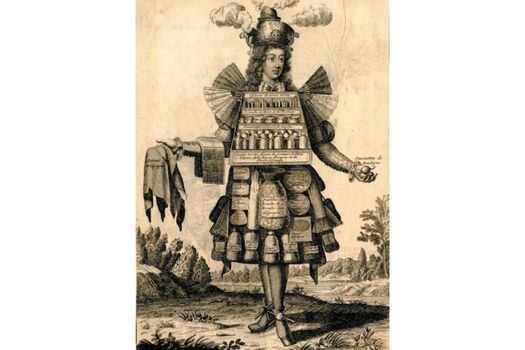 Ilustración: Traje de Perfumista Nicolas Bonnart 1695.  / Biblioteca Nacional de Francia.