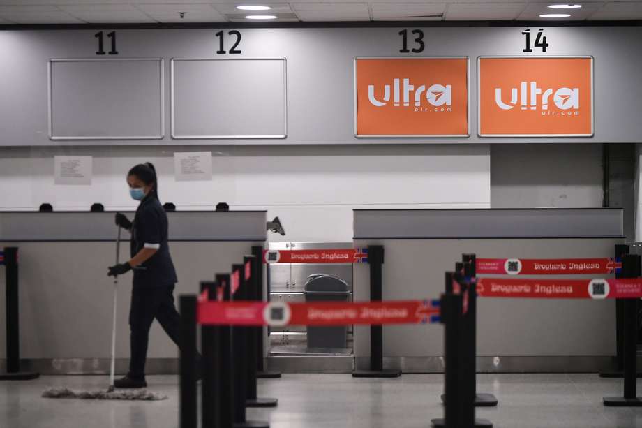 Counter de Ultra Air en el aeropuerto Camilo Daza de Cúcuta