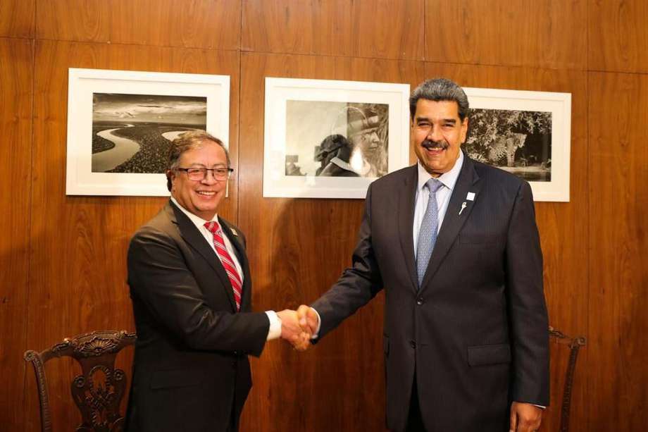 Los presidentes de Colombia y Venezuela, Gustavo Petro y Nicolás Maduro, se reunieron este martes 30 de mayo en Brasilia, en medio del encuentro de presidentes de América del Sur convocado por Lula Da Silva.