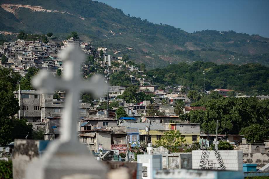 Fotografía del barrio Martissant en Puerto Príncipe (Haití). 