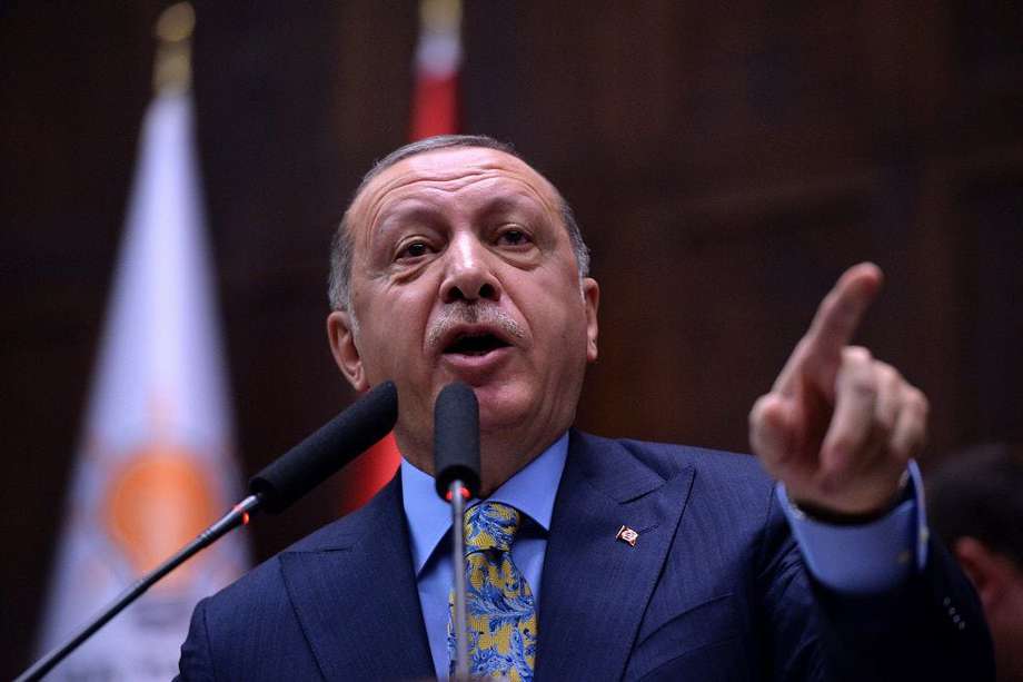 El presidente de Turquía, Recep Tayyip Erdogan, amenazó con medidas contra Francia por una caricatura publicada en Charlie Hebdo. / EFE