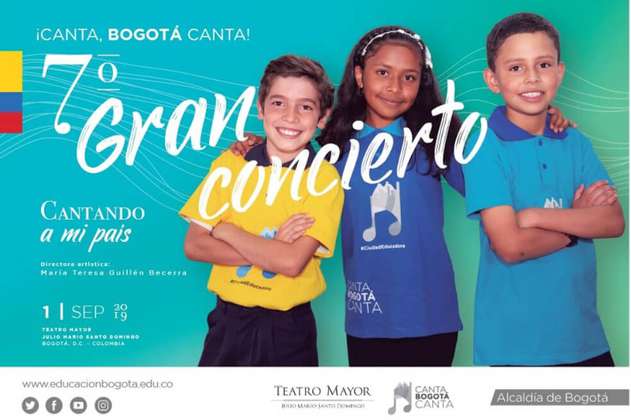 Este domingo, más de 500 niños del coro ¡Canta Bogotá Canta! se presentan en la ciudad