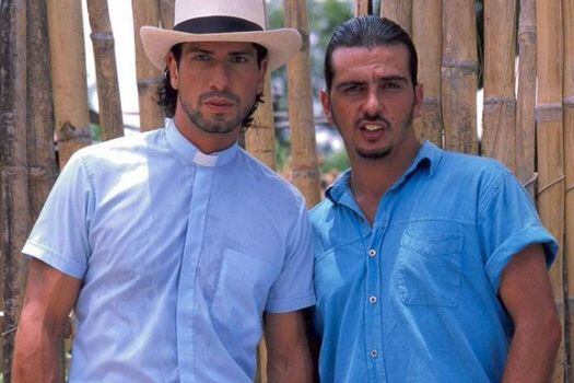 Gregorio Pernía y Pity Camacho cuando actuaron juntos en la telenovela 'Milagros de amor'.
