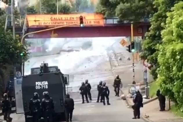 Caos en Av. Circunvalar por protestas de estudiantes de Universidad Distrital