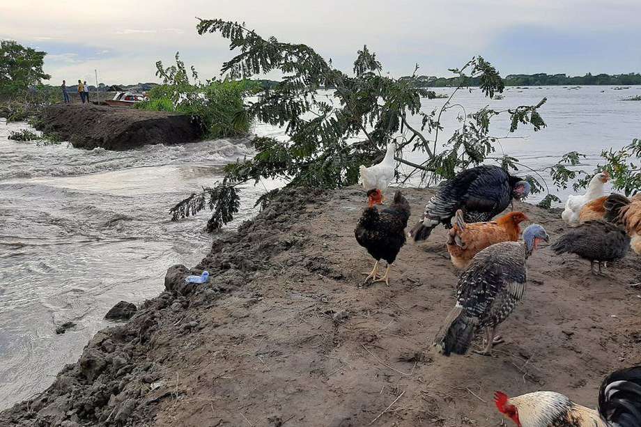 Seis corregimientos y 20 veredas afectadas en Barranco de Loba (Bolívar) por la temporada de lluvias. Imagen de referencia.