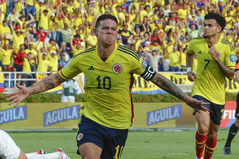 James Rodríguez fue la figura de Colombia en el empate contra Uruguay. La tricolor llegó a cinco puntos, que la colocan en el tercer lugar de las eliminatorias sudamericanas.