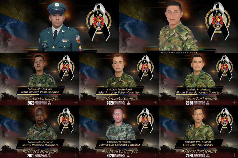 Ejército dio a conocer los nombres de los uniformados que fallecieron en el accidente de un helicóptero Back Hawk en Vaupés. / Ejercito.