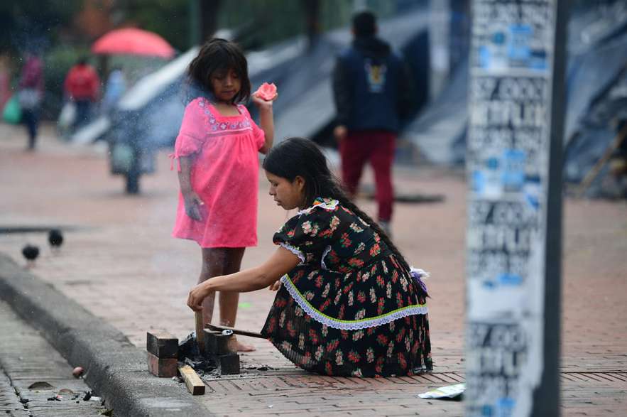 Según los líderes de la comunidad embera en Bogotá, son cerca de 20 familias las que están afectadas y no cuentan con beneficios del Distrito.