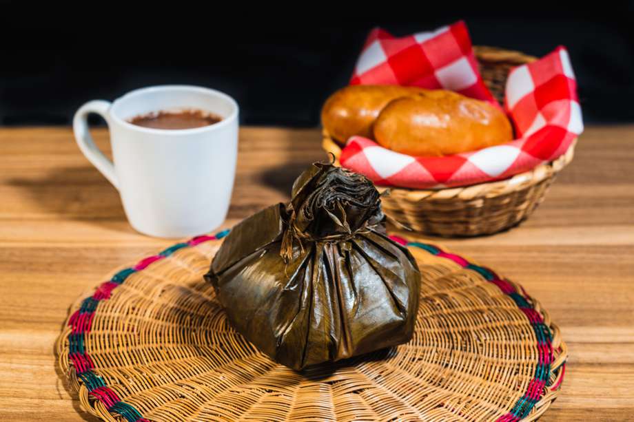 Desayuno tradicional colombiano.