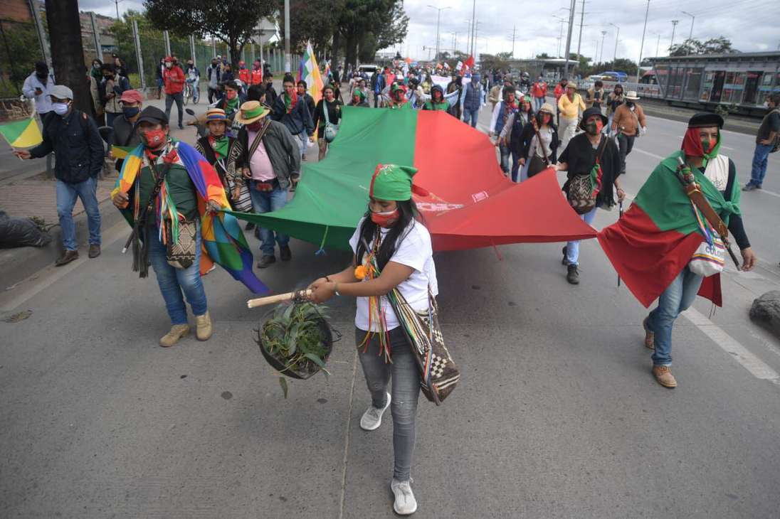 En total, los marchantes caminaron más de 600 kilómetros y atravesaron ciudades como Jamundí, Cali, Tuluá, Cartago, Pereira, Armenia e Ibagué.