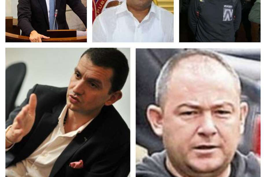 Eduardo Pulgar, exgobernador de Arauca Jose Facundo Castillo, "Macaco", Emilio Tapia y alias "Falcon". 