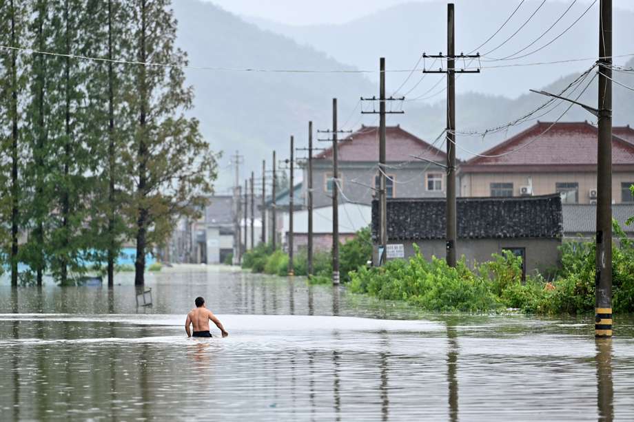 Las inundaciones en China afectaron a más de 11,4 millones de personas.