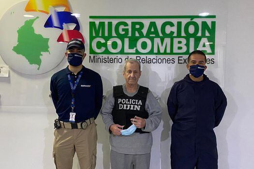 Giraldo llegó a Colombia tras 12 años recluido en Estados Unidos por delitos de narcotráfico.