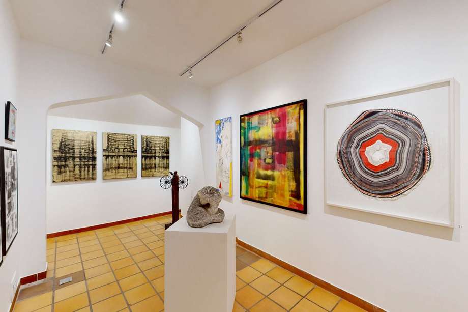 Algunas de las obras que serán subastadas esta noche en Bogotá Auctions.