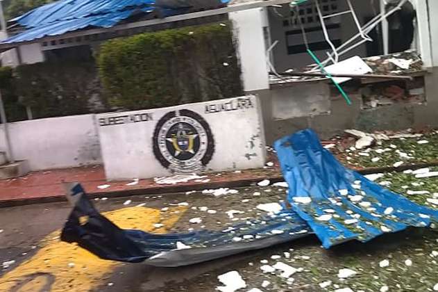 Atentado destruyó estación de policía de Aguaclara en zona rural de Cúcuta