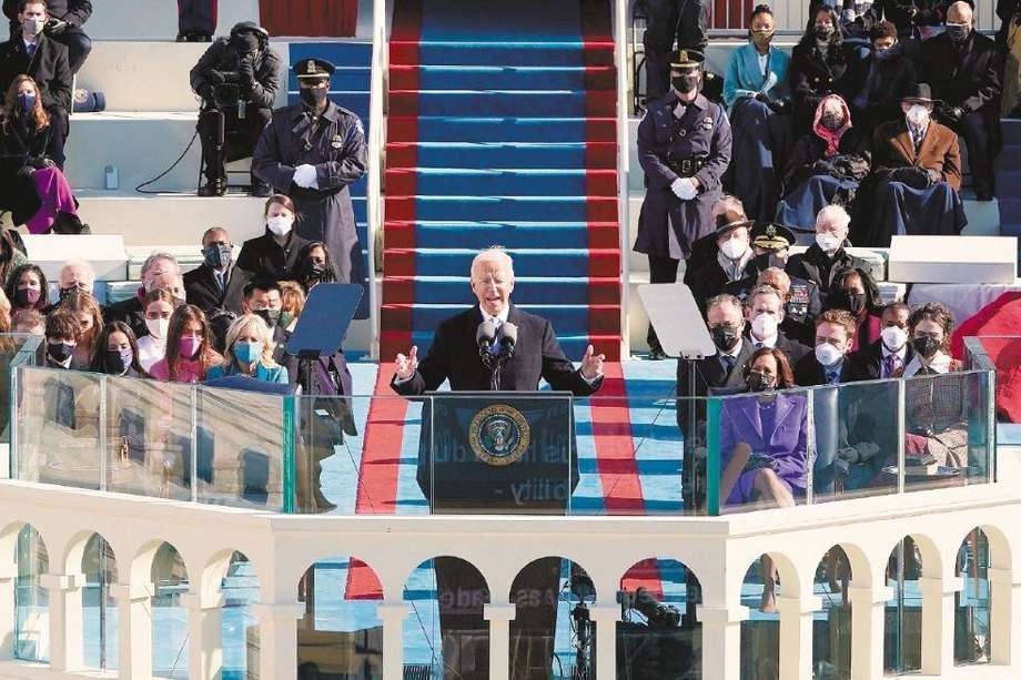 Durante su discurso, el nuevo presidente de Estados Unidos, Joe Biden, hizo un llamado a la unión en tiempos de radicalización ideológica.