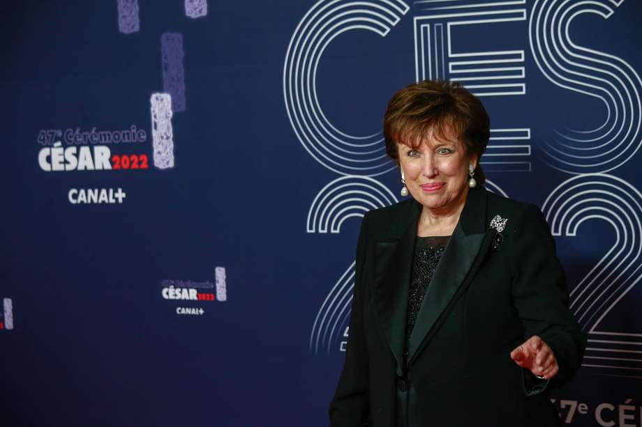 La ministra de Cultura francesa, Roselyne Bachelot, en la 47ª ceremonia anual de los Premios Cesar en el Olympia Music Hall de París, Francia, el 25 de febrero de 2022.
