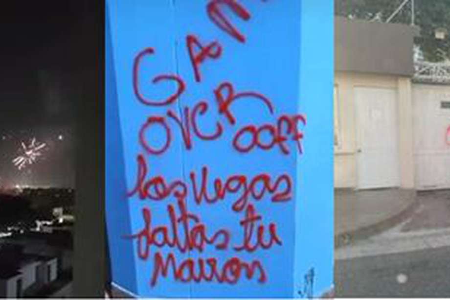 Los grafitis aparecieron tras el asesinato de tres colombianos en Valencia, España. 
