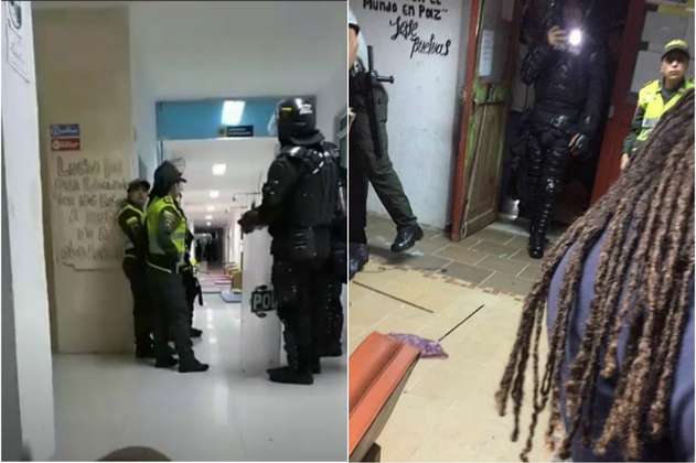 Denuncian desalojo de estudiantes por el Esmad en la Universidad de Cartagena 