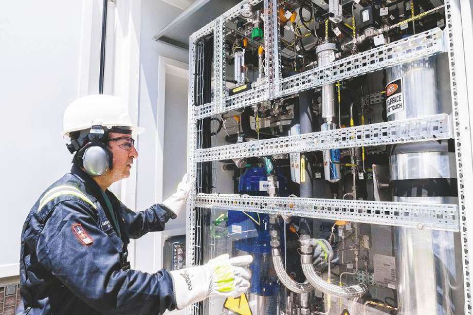  Imagen de referencia. Electrolizador de hidrógeno verde en Cartagena, operado por Ecopetrol.  / Cortesía Ecopetrol.
