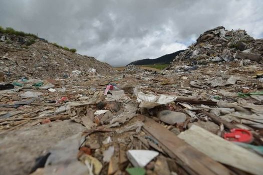 Relleno de Doña Juana, vertedero de residuos más grande de Bogotá. En 1997 también hubo un deslizamiento, sin embargo, en aquella ocasión las proporciones fueron muchos más grandes que la del pasado martes.  / Cortesía: Personería de Bogotá
