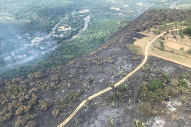 Controlado en un 90 % incendio forestal en Nilo, Cundinamarca