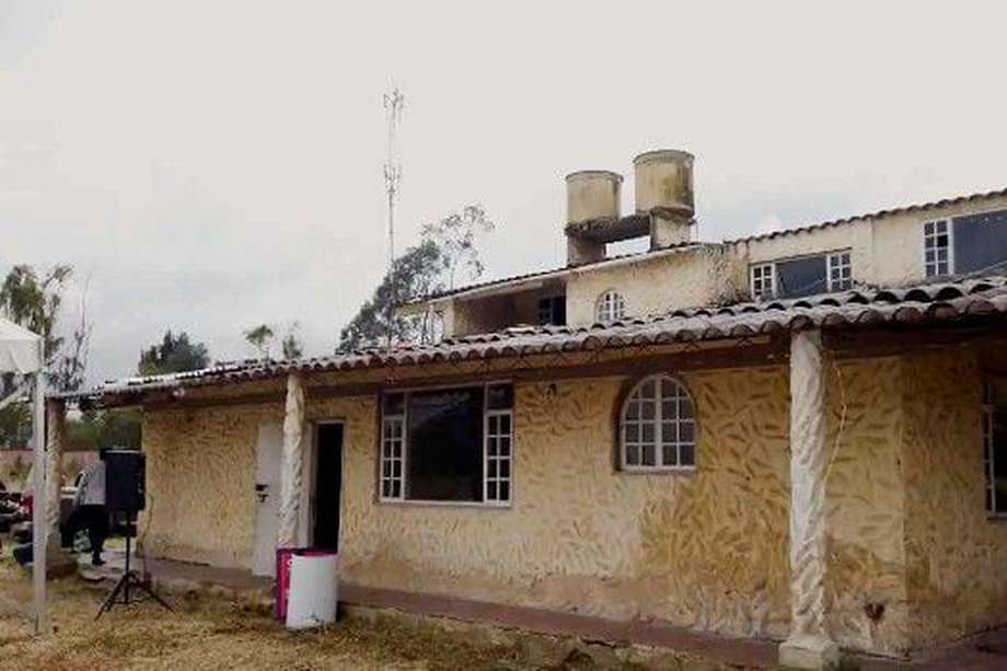 Casa que fue de Rodríguez Gacha en el norte de Bogotá, zona de Guaymaral.