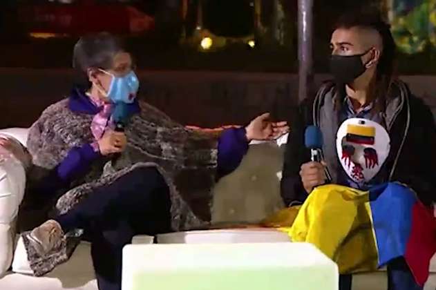 Claudia López pidió perdón a un manifestante del paro nacional por llamarlo vándalo