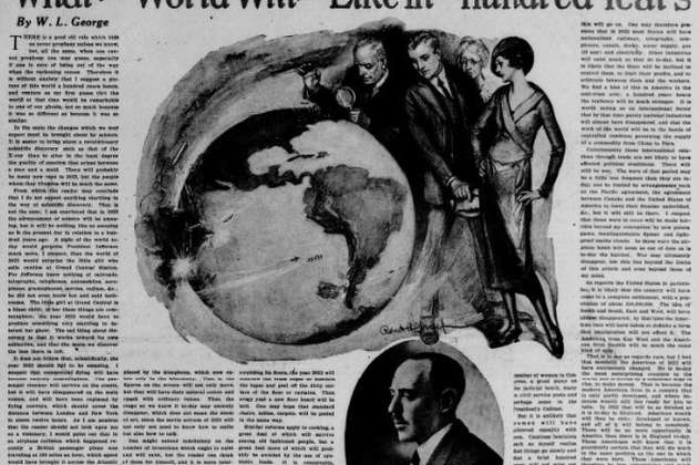 Artículo de 1922 predijo cómo sería el mundo en 2022, ¿acertó?