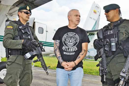 “Popeye” fue enviado a la cárcel La Tramacúa, en Valledupar, el pasado 28 de mayo. Está investigado por extorsión. / Cortesía Policía Nacional