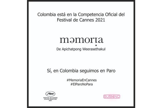 La película colombiana “Memoria”, en la selección oficial del Festival de Cannes 2021