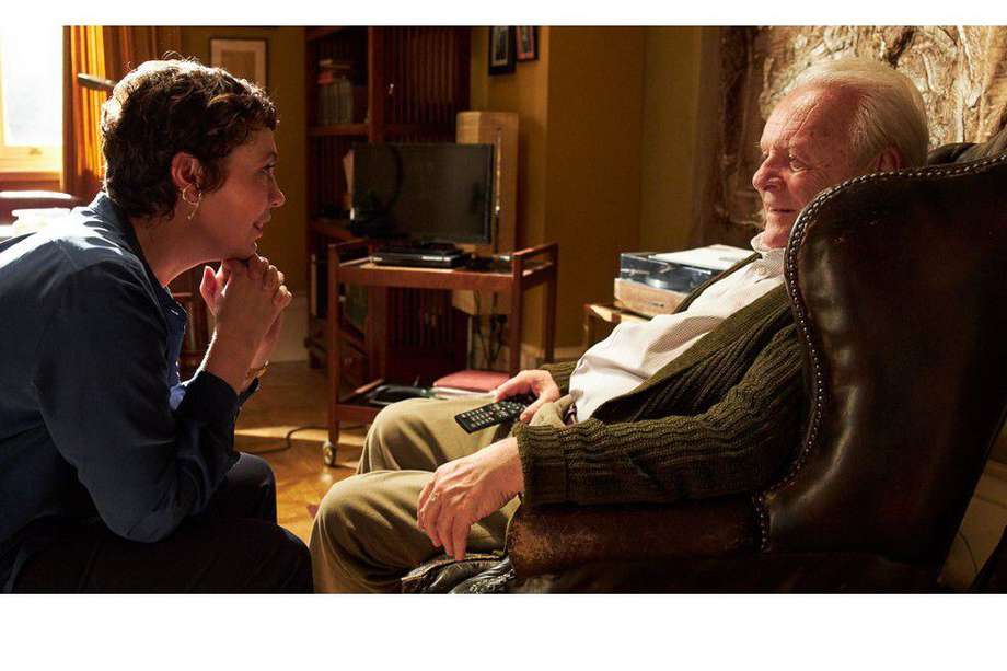 Anthony Hopkins y Olivia Colman en una escena de "The Father", la nueva cinta de Florian Zeller. 