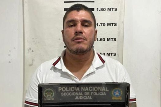 Guacamayo, al ser capturado por la Policía en julio pasado.