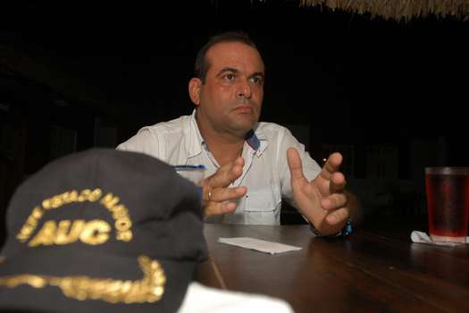 El exjefe paramilitar Salvatore Mancuso.