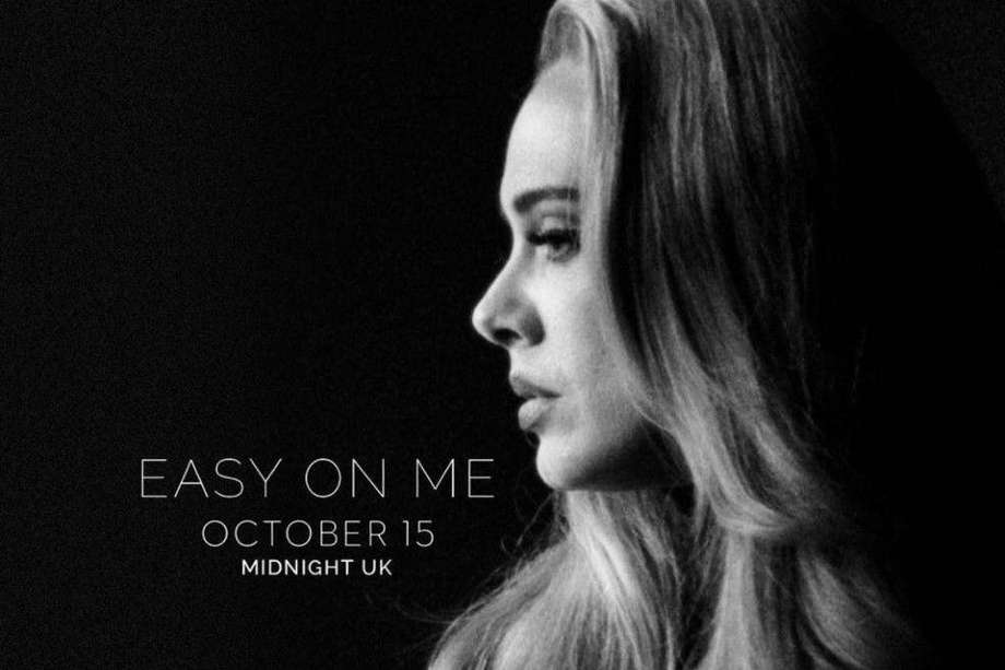 Adele en la portada de lanzamiento de "Easy on me".