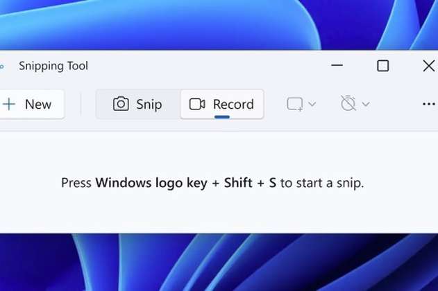 La app Recortes para Windows 11 incorpora una grabadora de pantalla