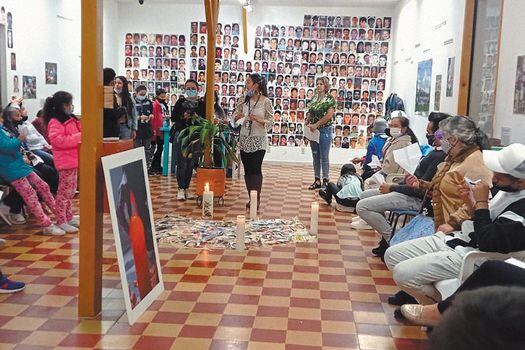 Encuentro “Memorias de la ausencia”, por las víctimas de la violencia, realizado el pasado 17 de septiembre. / Cortesía: Salón del Nunca Más, de Granada (Antioquia).