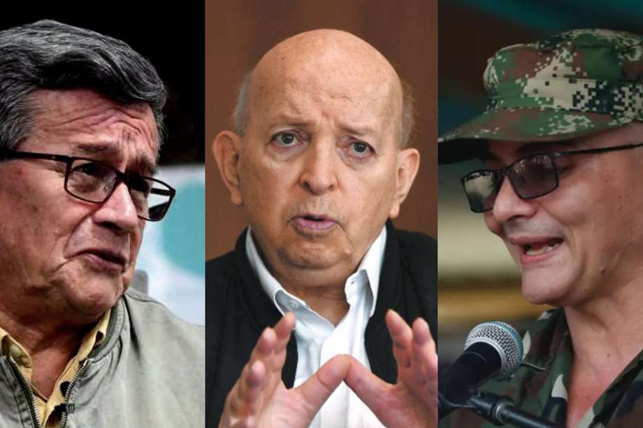 El comisionado de Paz, Otty Patiño (centro), les ha exigido a la guerrilla del ELN y la disidencia Estado Mayor Central que cumplan con sus compromisos en el marco del cese al fuego.